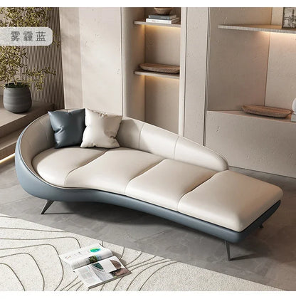 Modern curved sofa living room deck chair hotel homestay leisure beauty couch