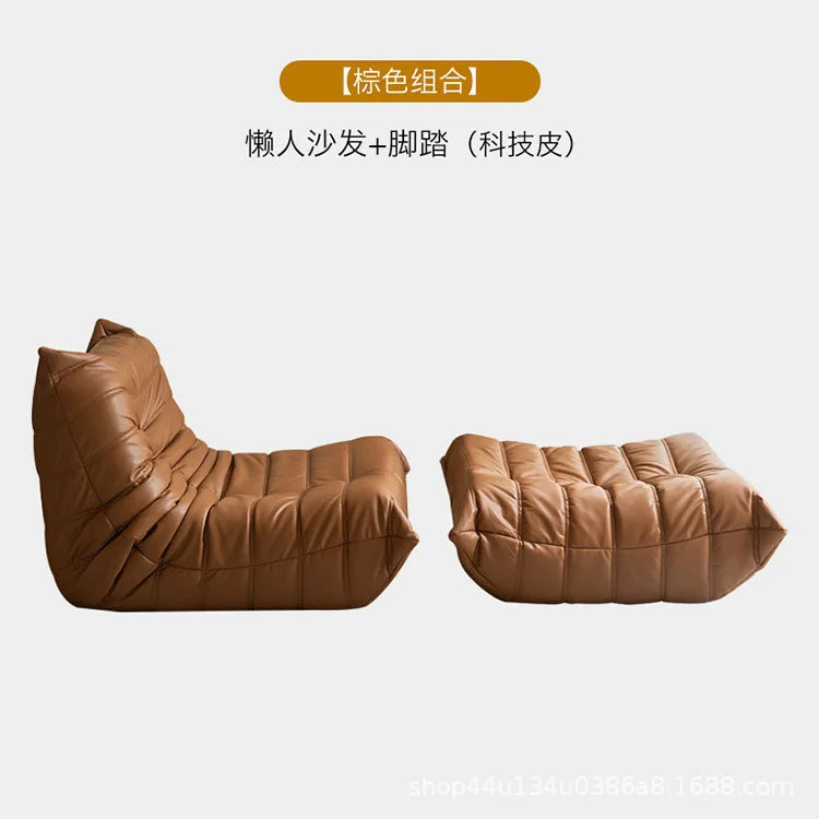 Caterpillar sofa togo modern living room balcony lounge lazy sofa available white lamb wool sofa