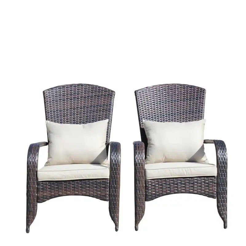 Beige Cushioned Patio Chair for Outdoor Comfort and Style