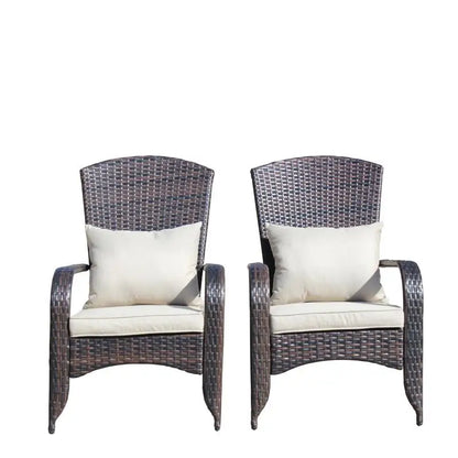 Beige Cushioned Patio Chair for Outdoor Comfort and Style