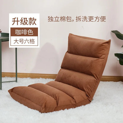 Hot Sale Adjustable Lazy Lounger Sofa Tatami Foldable Lounge Chair Floor Balcony Bay Window Leisure Long Sofa Bed Back Chair