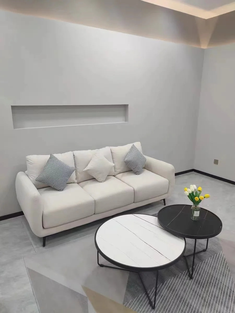 Hot Selling Modern White Fabric Lounge Chair Style Swivel Arm Living Room Single Sofa Chairs