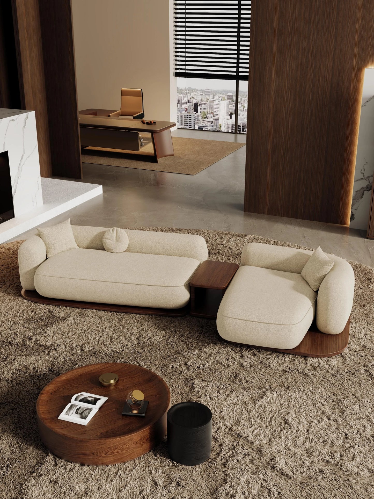 #Modern Modular Sectional Sofa for Living Room Cloud Soft Fabric Comfy Sleeper Couch Customizable Home Furniture