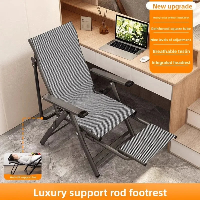 recliner lunch break folding office chair nap can lie down dual-purpose backrest computer chair couch