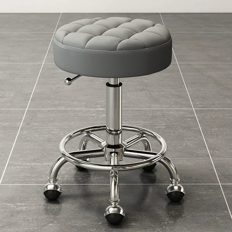 Rolling Hydraulic Chair Beauty Salon Stool Hairdressing Wheeled Beauty Tattoo Chairs Swivel Sedia Commercial Furniture