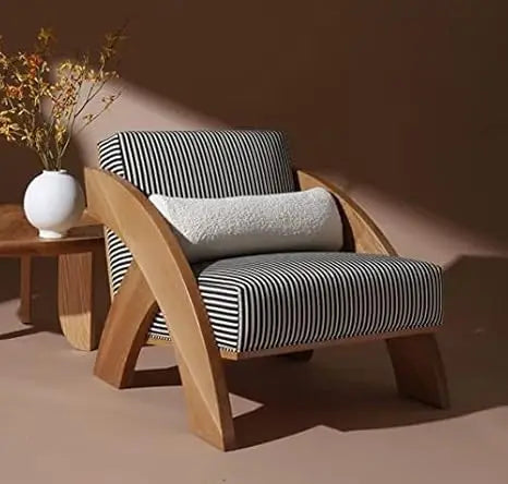 Nordic Luxury Design Solid Walnut Wood Reception Chair Simple Home Hospitality Club Furniture Living Room Hotel Net Red Leisure