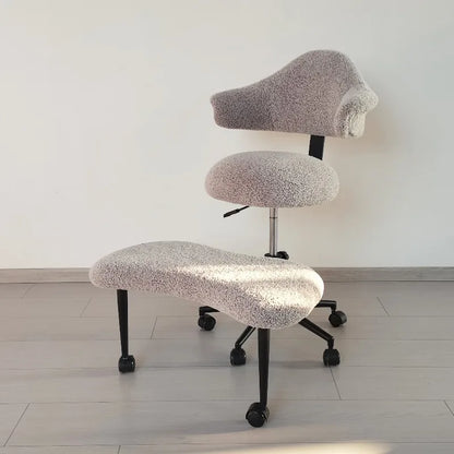 Cross Legged Chair - Meditation Chair With Wheels  ADHD Chair Height Adjustable Seat  Adjustable Footstool