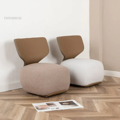 Luxury Fabric Living Room Chair Coffee Shop Living Room Lounges Chair Bedroom Sofa Furniture Low Stool Balcony Leisure Chair t