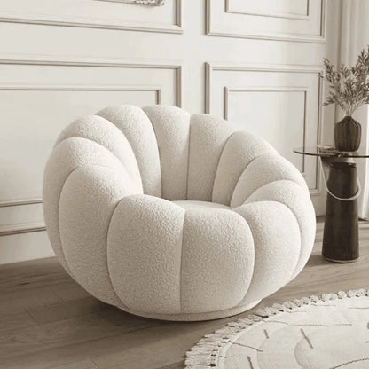 JC Lazy Pumpkin Sofa Sleepable and Reclining Lounge Chair Living Room Small Apartment Swivel Sofa Chair