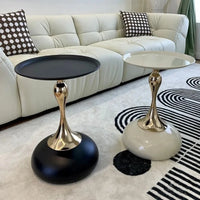 small apartment European wrought iron corner table balcony mobile coffee table bedroom bedside small round table sofa edge table