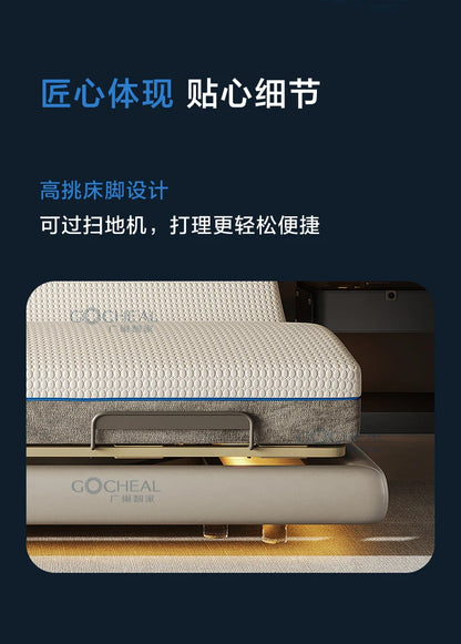 Head And Foot Adjustable Smart Bed Split King Size Bedroom Furniture Bed Easy To Install With Wireless Remote Control Bed