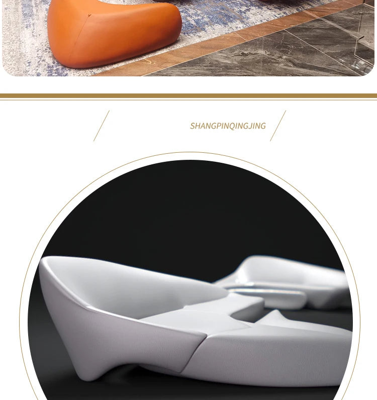 Formes inhabituelles canapé italien moderne combinaison système de lune canapé de luxe salon meubles de maison ensembles