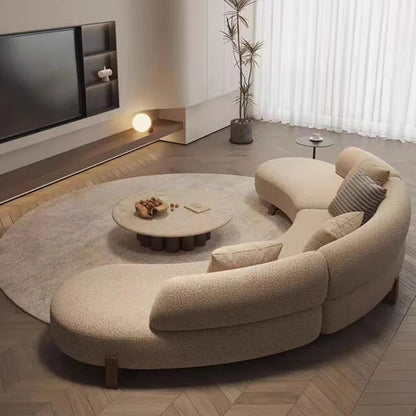 Curved Modern Soft Unique Sofa Kawaii Wood Foam Nordic Luxury Sofa Sectional Lounge Designer Divano Letto Living Room Furniture