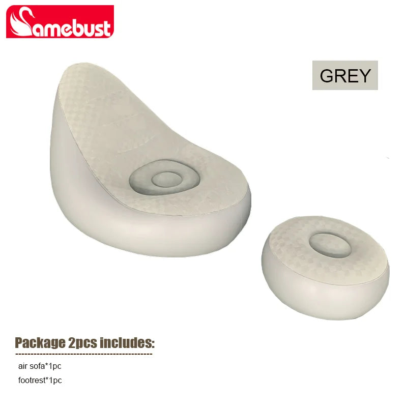 Camebust Foldable Air Bed Inflatable Lazy Sofa Mattress for Home and Outdoor Use Portable Air Mattress Camping Sleeping Mat