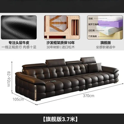 Modern Luxury Lawrence Sofa Leather Living Room Sofas Couch Armchair Home Furniture Leisure Sofa Armchairs Chaise Lounges