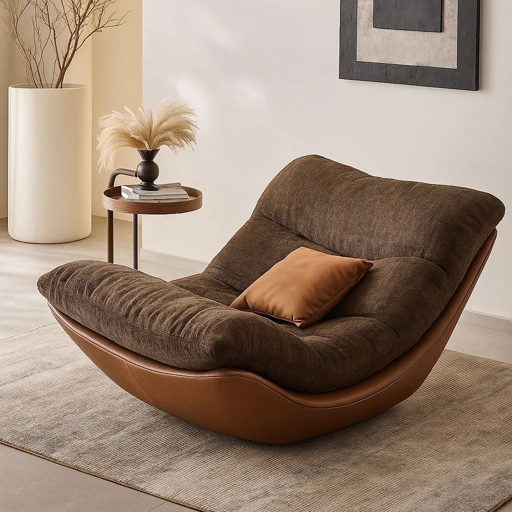 Nordic creative modern minimalist living room leisure chair sofa recliner lazy sofa bedroom advanced