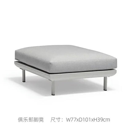 Outdoor rattan sofa, hotel villa, open-air courtyard garden, sofa coffee table