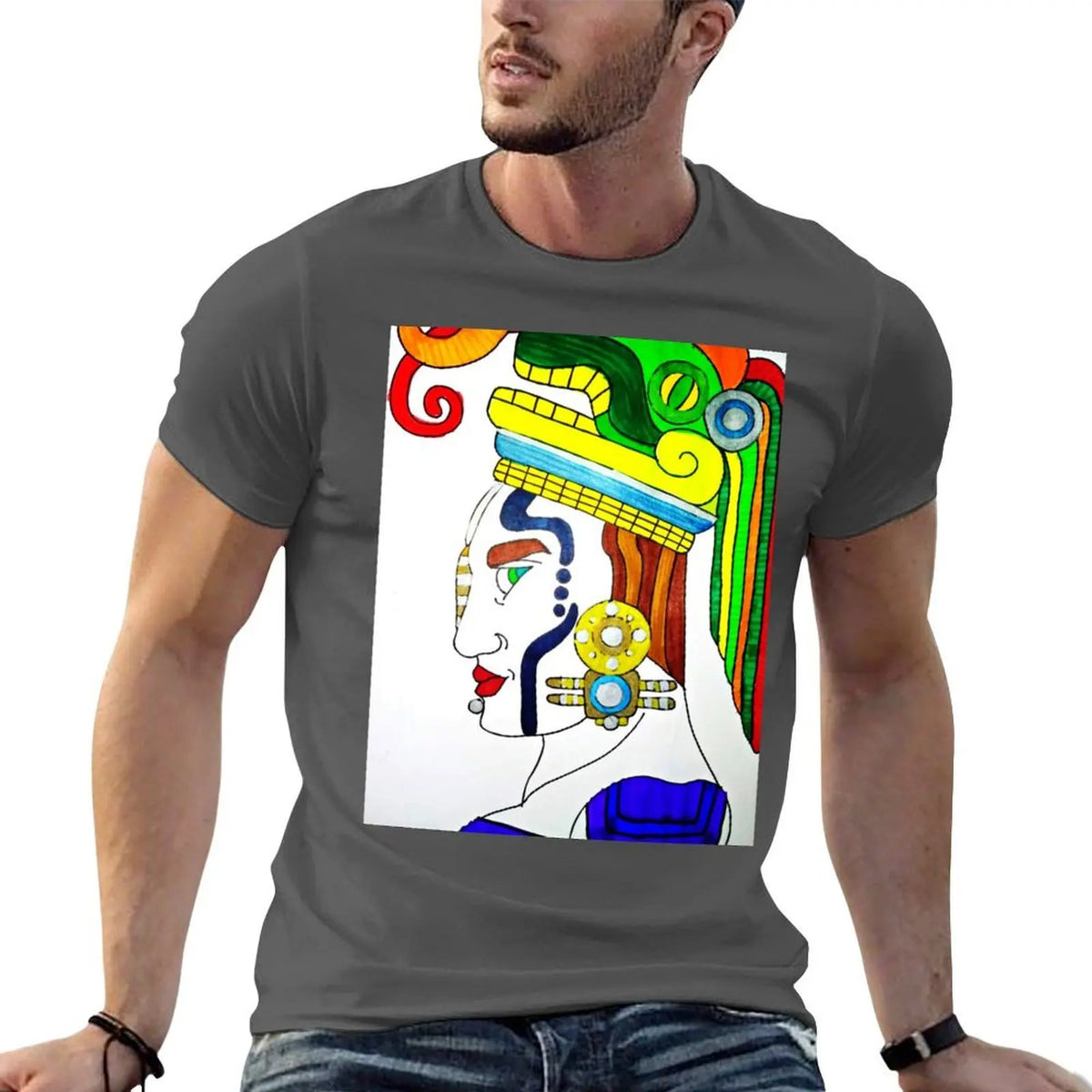 shirts shirt t for T-Shirt cotton 100% fit man slim t men AKTUN