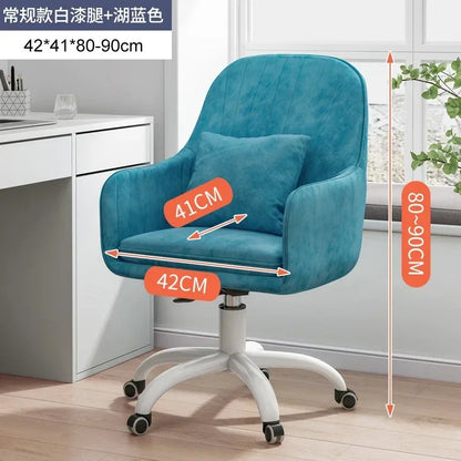 Modern Backrest Computer Chair Nordic Home Office Chairs Lift Swivel Armchair Soft Cushion Game Chair Creative Office Furniture