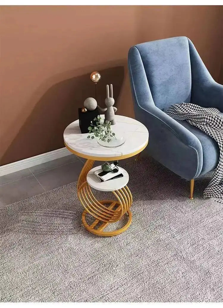 Nordic Round Coffee Tables Books Big Luxury Gold Nordic Hall Side Coffee Table Bedside Dressing Mesitas De Noche Home Furniture