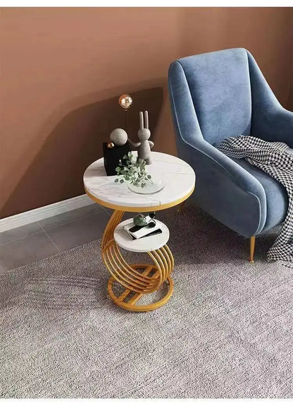 Nordic Round Coffee Tables Books Big Luxury Gold Nordic Hall Side Coffee Table Bedside Dressing Mesitas De Noche Home Furniture