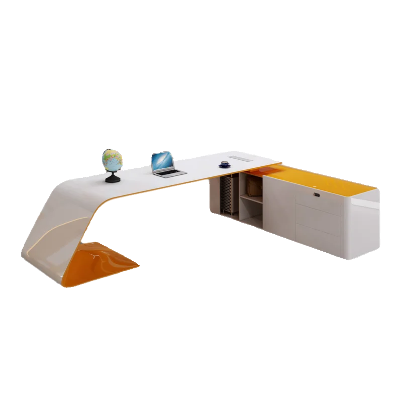 Big Wooden Executive Office Desk White Storage Standing Cheap Executive Office Desk Luxury Corner Tisch Small Spaces Furniture