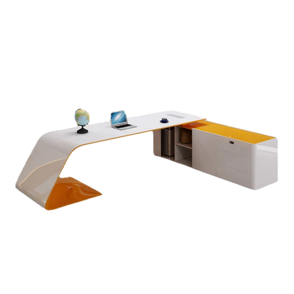 Big Wooden Executive Office Desk White Storage Standing Cheap Executive Office Desk Luxury Corner Tisch Small Spaces Furniture