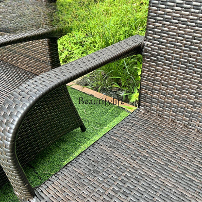 Outdoor leisure simple courtyard B & B restaurant coffee milk tea shop rattan chair