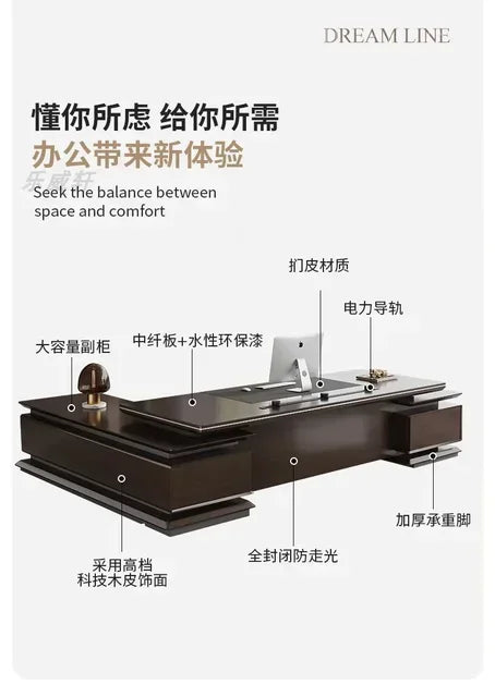 Aesthetic Executive Office Executive Desk Reading Minimalist Table Computer Tables Coffee Reception Tavolino Hotel Furniture