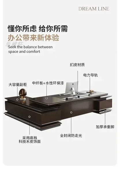 Aesthetic Executive Office Executive Desk Reading Minimalist Table Computer Tables Coffee Reception Tavolino Hotel Furniture