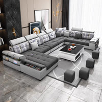 Sectional Living Room Sofas Lazy Lounge Designer Relax Sofa Multifunction Reclining Canape Salon De Luxe House Accessories