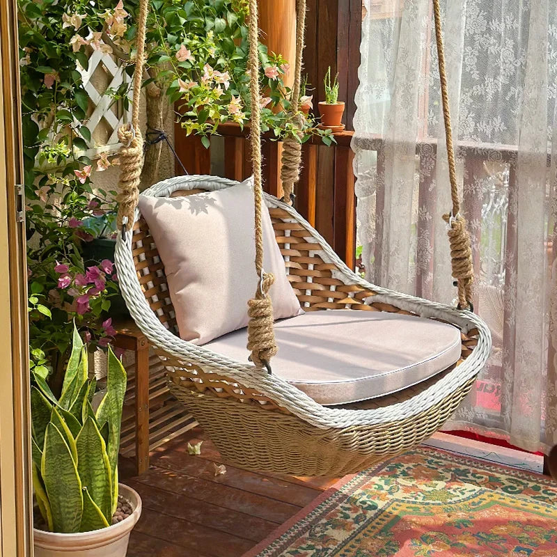 Hanging basket chair indoor swing household hanging hammock rocking balcony Internet celebrity swing hanging