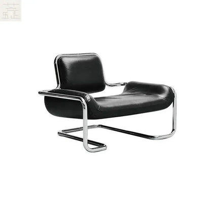 Medieval designer stainless steel embossed leisure chair personalized single sofa chair