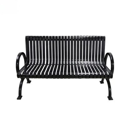 Steel Thermoplastic Coated Metal Resting Bench Outdoor Furniture Outdoor Bench