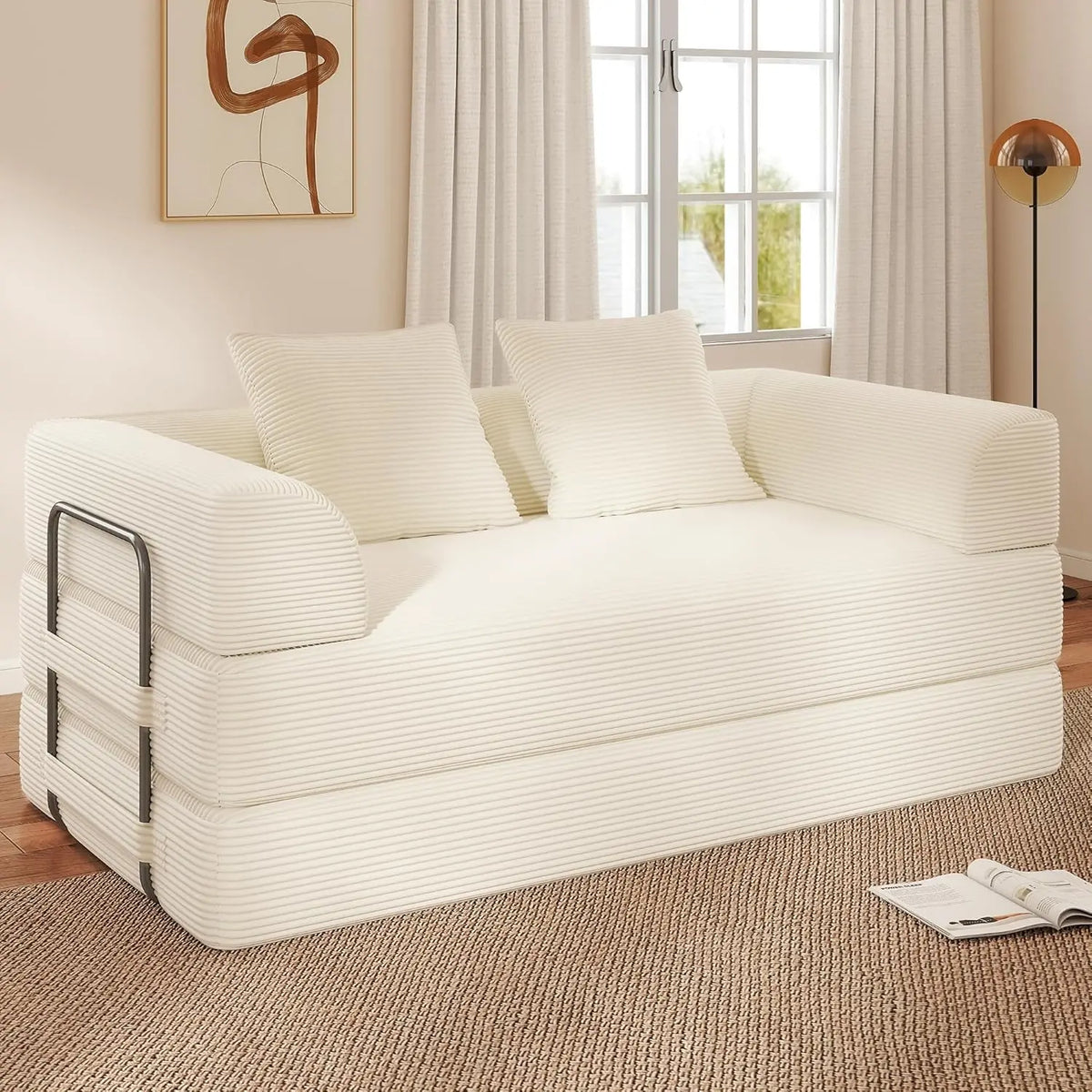 Cloud Boneless Convertible Floor Sofa Bed, 70