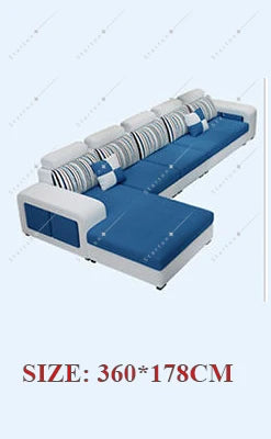 Modern Style Fabric Sectional Sofa Cum Bed Couch Living Room Sofas Set Home Luxury U Shaped Corner Sofa Set 7 Seater