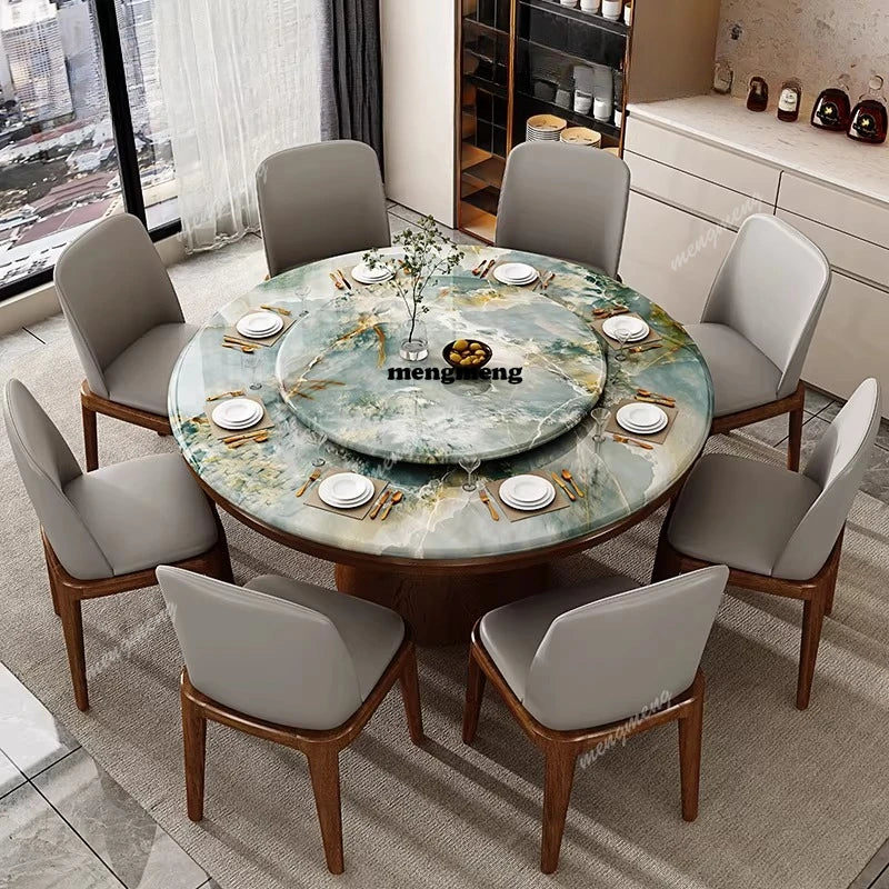 Mid Century Marble Dining Table Nordic Round Chairs Service Lounge Dining Table Designer High Mesas De Comedor Kitchen Furniture