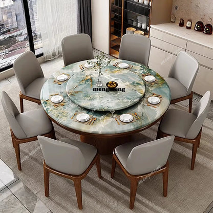 Mid Century Marble Dining Table Nordic Round Chairs Service Lounge Dining Table Designer High Mesas De Comedor Kitchen Furniture