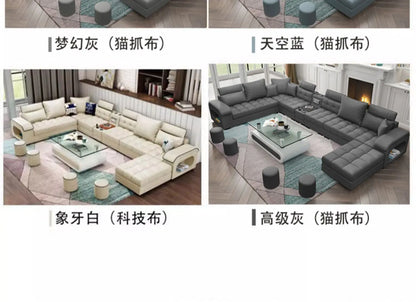 Luxury Minimalist Sofa Multifonction Sectional Storage Massage Sofa Modern Living Room Muebles Para El Hogar Home Furniture