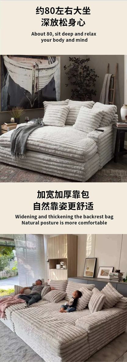 Simple sofa lazy wind concubine lazy small apartment living room leisure bedroom balcony vacuum furniture compression