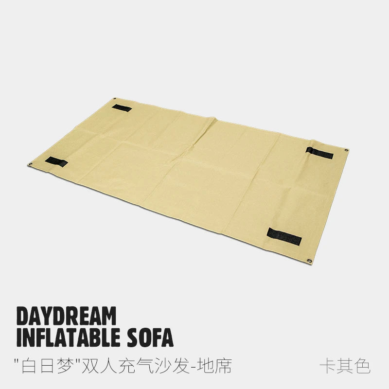 Double and Single Inflatable Sofa with Built-in Air Pump, Comfortable and Portable for Camping and Leisure Home Use