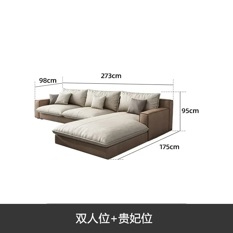 Fabric Sofa Modern Minimalist  Personality Chaise Sofa  Living Room Furniture