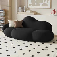 Simple Small Apartment Living Room Sofas Nordic Home Balcony Single Back Sofa Chair Beauty Salon Lounge Reception Double Sofas