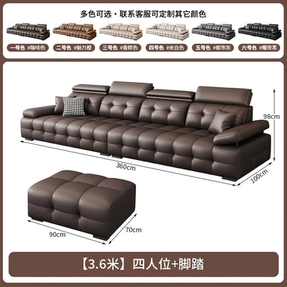 Modern Leather Living Room Sofas Couch Lazy Nordic Luxury Minimalist Living Room Sofas Lounge Designer Muebles Home Furniture