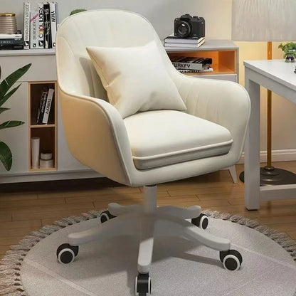Bedroom Comfortable Makeup Stool Office Ergonomic Desk Chair Backrest Chair Computer Chair Dormitory Chair Girls Dressing Chairs