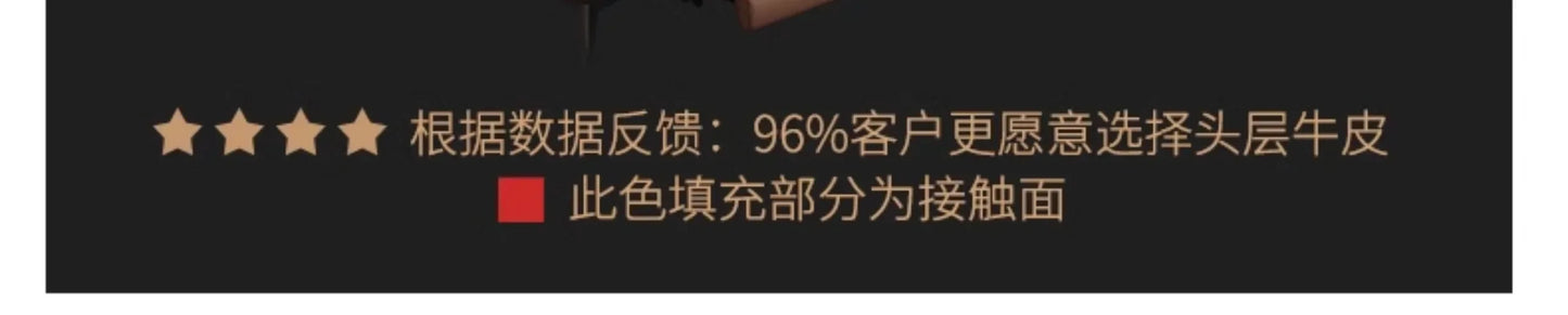 Vintage European Reclining Sofa Leather Office Designer Italiano Couch Adjustable Height Adults Sofa Inflavel Indoor Furniture