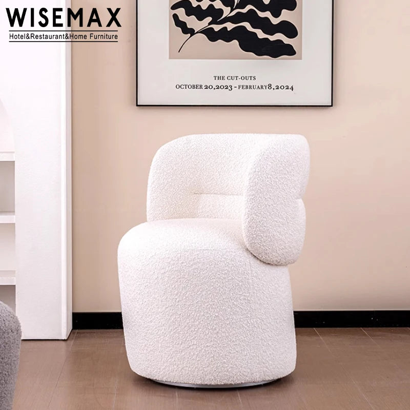 Wooden frame casual coffee chair elegant designer single waiting lounge sofa home living room