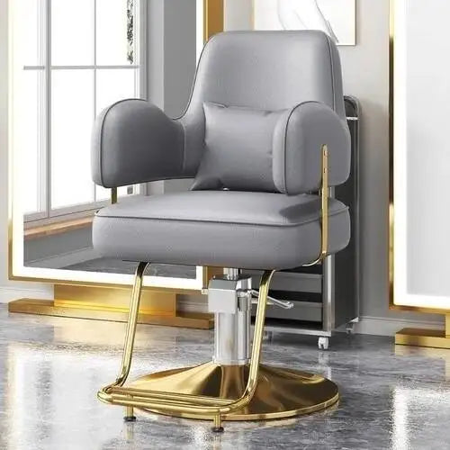 Style Durable Hair Salon European Barber Chairs Hairdressing Chair Dressing Room Back Armchair Recliner Cabeceros Furniture