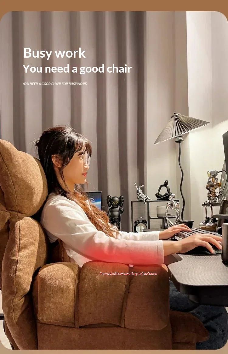 Comfortable Long-term Sofa Chair Gaming Chair Bedroom Desk Chair Ergonomic Chair Furniture Sillas Gamer Adjustable Backrest