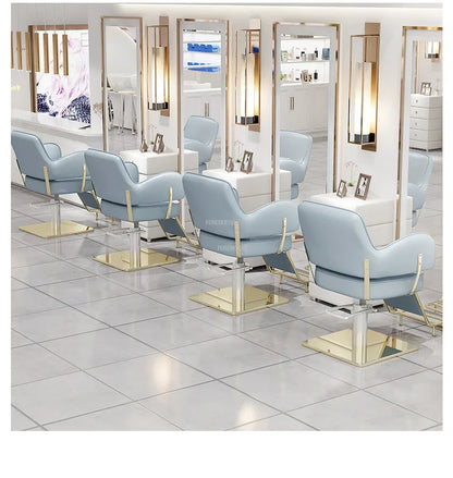 Beauty Salon Chair professional Hairdressing Chairs Stainless Steel Barber Chairs Modern Salon Furniture simple Lift Swivel Seat
